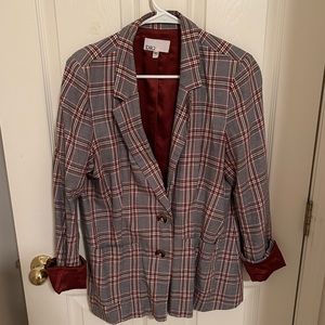 Women’s Plaid Blazer